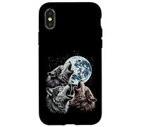 Loups maudits Lune Hurlant drôle Loup Meme Parodie Homme Femme Enfant Coque pour iPhone X/XS
