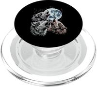 Loups maudits Lune Hurlant drôle Loup Meme Parodie Homme Femme Enfant PopSockets PopGrip pour MagSafe