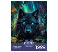 Loups Noirs Puzzle 1000 Pièces Educa Jouet Cadeau Unique Décoration Intérieure Animaux Jeu Éduchatif Challenge Toy Adultes Et Enfants À Partir De 14 Ans 70x50cm/1000pcs