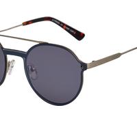 LOURENZO Lunettes de soleil rondes en métal pour hommes et femmes