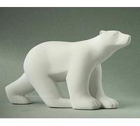 PARASTONE Figurine miniature reproduction L'Ours Blanc de Pompon - Longueur 10 cm - Largeur 3.5 cm - hauteur 5 cm
