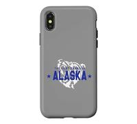 l'ours d'Alaska Alaska La Dernière Frontière Vintage Rétro Coque pour iPhone X/XS