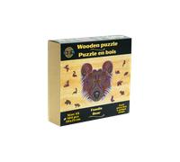 L'ours gourmand puzzle bois, b c