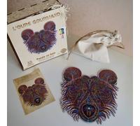 L'ours gourmand puzzle bois, c b