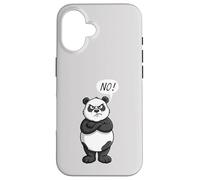 l'ours Panda Dit Non Veut dire Non, il s'oppose à Tout ce Qui est Anti-Opinion Coque pour iPhone 16