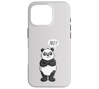l'ours Panda Dit Non Veut dire Non, il s'oppose à Tout ce Qui est Anti-Opinion Coque pour iPhone 16 Pro
