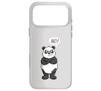 l'ours Panda Dit Non Veut dire Non, il s'oppose à Tout ce Qui est Anti-Opinion Coque pour iPhone 17 Pro Max