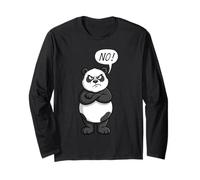 l'ours Panda Dit Non Veut dire Non, il s'oppose à Tout ce Qui est Anti-Opinion Manche Longue