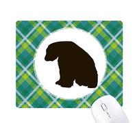 l'ours polaire noire la représentation animale réseaux verte grille pixel tapis de souris