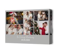 Lousrion Impression sur toile personnalisée avec 8 collages d'images et texte faisant un superbe affichage mural et un cadeau sincère pour les couples ou les parents
