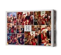 Lousrion Impression sur toile personnalisée avec 9 collages d'images et message personnalisé pour décorer magnifiquement n'importe quelle pièce et un cadeau sincère pour la famille ou les proches