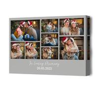 Lousrion Toile murale personnalisée en utilisant 8 images téléchargées et votre message personnalisé, parfait pour la décoration de la maison tout en offrant un cadeau sincère pour vos proches