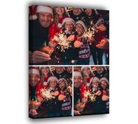 Lousrion Toile personnalisée avec 3 photos sélectionnées et texte significatif offrant une décoration artistique de la maison et contient un cadeau attentionné qui exprime votre appréciation