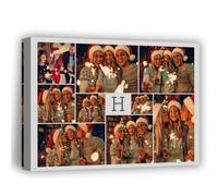 Lousrion Toile personnalisée avec 9 photos et lignes personnalisées transformant les souvenirs en art mural et un cadeau sincère pour la famille ou les amis