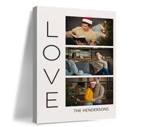 Lousrion Transformez 3 photos personnelles en toile personnalisée avec votre propre texte et faites une belle décoration d'intérieur qui met en valeur un cadeau touchant pour vos proches