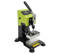 lousriyy Machine à presse thermique 900 W, 6 plaques chauffées de 12 cm, avec panneau de commande numérique LCD, double élément chauffant haute pression 1 ton, presse à chaleur, extraction de résine