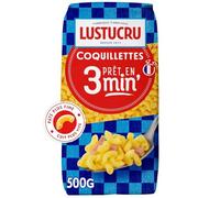 L'ouSTUCRU - Coquillettes à Cuisson Express, Texture Fondante et Saveur Authentique (500 g) - Le lot de 4