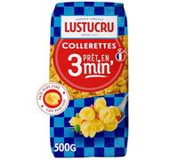 L'ouSTUCRU - Pâtes Collerettes à Cuisson Express, Texture Fondante et Savoureuse (500 g) - Le lot de 4