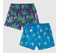 Lousy Livin 2Pack Boxer " Weedy & Bro " sous-Vêtements Chanvre Brocoli