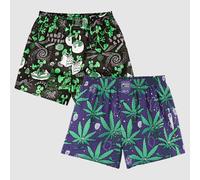 Lousy Livin 2Pack Boxers OuterSpace & Weedy Sous-Vêtements En Coton Bio Neuf