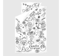Lousy Livin Bedlinen Linge de Lit " Outer Space " Blanc Litterie Taie D'Oreiller
