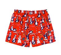 Lousy Livin Boxer pingouins, rouge, M