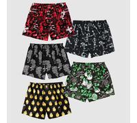 Lousy Livin Boxers Noirs Nuit 5-Pack Sous-Vêtements Coton Bio