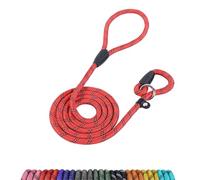 Loutep Laisse pour chien - Corde de 1,8 m de long avec coutures réfléchissantes - Facile à enfiler - Pas de collier ou de harnais nécessaire - Laisse antidérapante pour chien de petite et moyenne