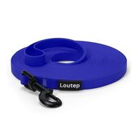 Loutep Longline Laisse imperméable en biothane pour chien 3 m, 5 m, 10 m, 15 m, 20 m en caoutchouc pour dressage de chien, laisse pour chien de taille moyenne et grande