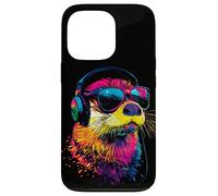 Loutre avec Lunettes de Soleil J'aime Loutre de Mer Martres Coque pour iPhone 13 Pro