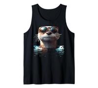 Loutre avec Lunettes de Soleil J'aime Loutre de Mer Martres Débardeur