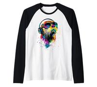 Loutre avec Lunettes de Soleil J'aime Loutre de Mer Martres Manche Raglan