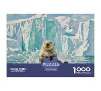 Loutre de mer 1000 Pièces Jigsaw Puzzle Animaux pour Adultes Détente Cadeaux Qualité Supérieure Jouets 70x50cm/1000pcs