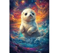 Loutre de mer dans l'océan 300 Pieces Casse-tête Débutant En Carton Haute Qualité Animal sauvage et animal de compagnie Facile Anti-Stress Passe-Temps Loisir Créatif Idée Cadeau Saint Valentin Premium