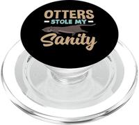 Loutre de mer Dessin animé loutres a volé ma santé mentale PopSockets PopGrip pour MagSafe