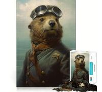 Loutre de mer Pilote Puzzle de 1000 pièces pour Adultes Jeu de réflexion et de détente Design Original Collection (50x75cm)