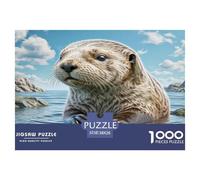 Loutre de mer Puzzle 1000 Pièces Educa Jouet en Cadeau Unique Décoration Intérieure Jeu Éducatif Challenge Toy Adultes & Enfants des 14 Ans 38x26cm/1000pcs