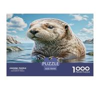 Loutre de mer Puzzle 1000 Pièces Educa Jouet en Divertissement Créatif Décoration Intérieure Jeu Éducatif Challenge Toy pour Adultes Et Enfants À Partir De 12 Ans 70x50cm/1000pcs
