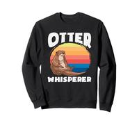 Loutre de mer Style rétro murmure de Loutre Sweatshirt