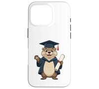 Loutre diplômée avec Chapeau académique Coque pour iPhone 16 Pro