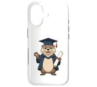 Loutre diplômée avec Chapeau académique Coque pour iPhone 17