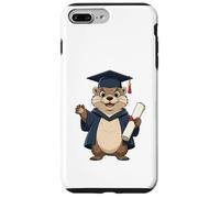 Loutre diplômée avec Chapeau académique Coque pour iPhone 7 Plus/8 Plus