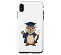 Loutre diplômée avec Chapeau académique Coque pour iPhone XS Max