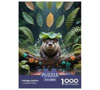 Loutre européenne Puzzles De 1000 Pièces pour Toute La Famille Animaux Classiques Jeu D' Impossible, Le Cadeau Parfait 38x26cm/1000pcs