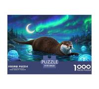 Loutre européenne1000 Pièces Puzzle À ThèmeAnimaux pour Adultes Moderne Jeu Premium avec Défis Paysagedes QuatreSaisons 38x26cm/1000pcs