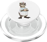 Loutre Infirmière Porte-Bloc PopSockets PopGrip pour MagSafe