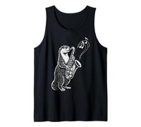 Loutre Jouant du Saxophone Fanfare Débardeur