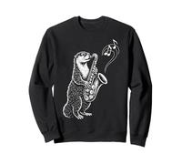 Loutre Jouant du Saxophone Fanfare Sweatshirt