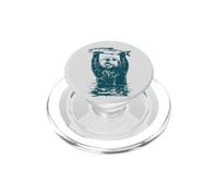 Loutre Loutre Poisson Pêche Animal Nature Pêche PopSockets PopGrip pour MagSafe