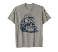 Loutre Mangeant des Ramen, des Nouilles Japonaises T-Shirt